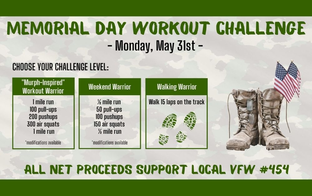 memorial day workout challenge Carle