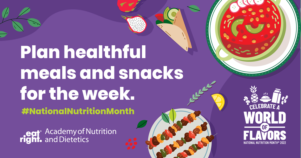 nutrition month snack info