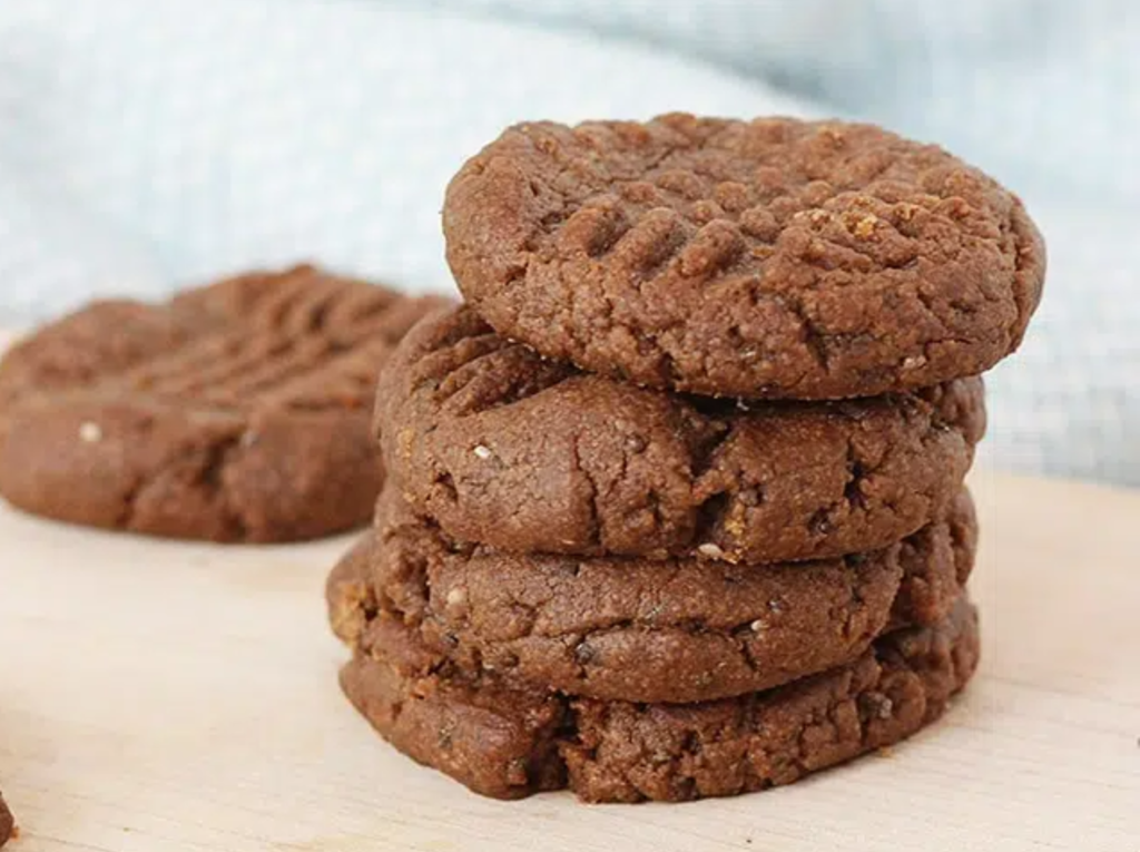 Peanut Butter and Chocolate Chia Cookies