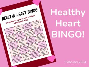 February Heart Health Month Bingo