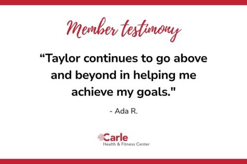 Ada R Member Testimony - Personal Training - Taylor - 600x400 px - sans images